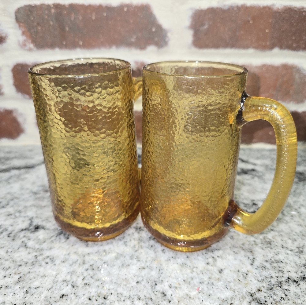 Vintage Hazel Atlas Beer Mugs - Picture 1 of 4